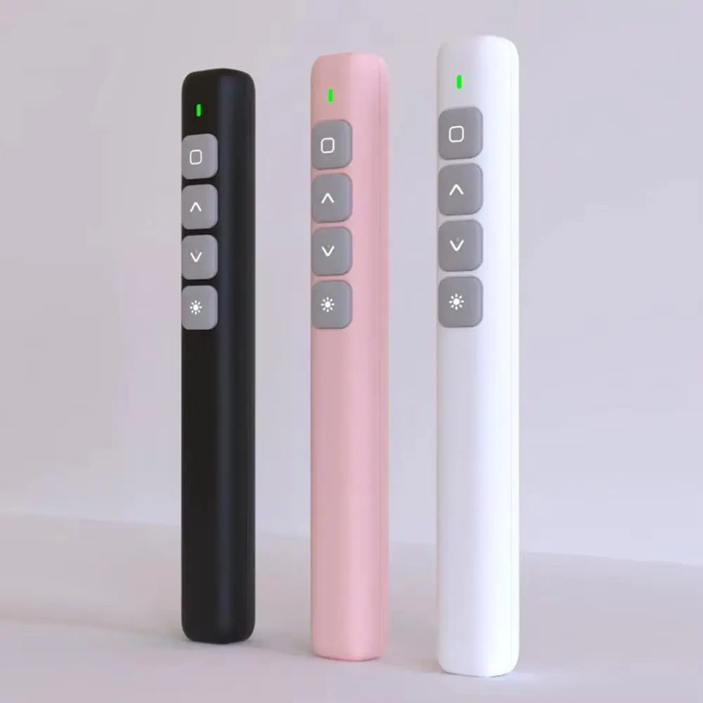 Wireless Multimedia Presentation Pen, 1 Count USB RF Remote Control Flip Presenter Pointer, PPT Slide Advancer Pen, Office Conference Presentation Supplies