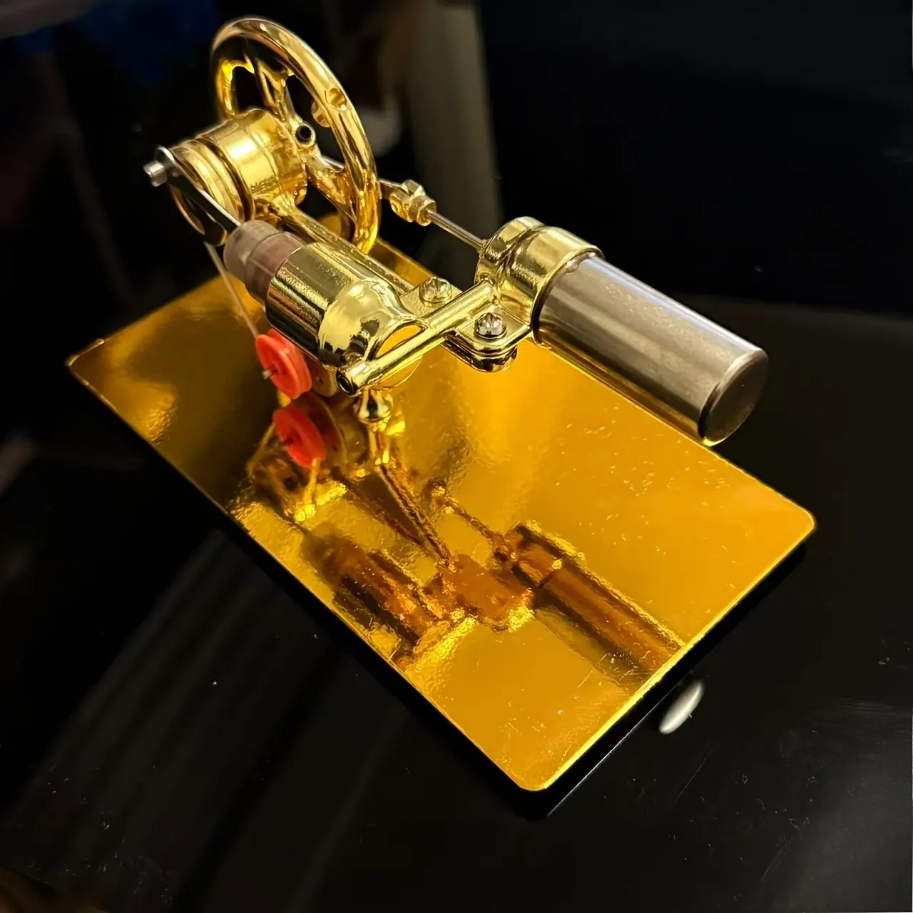 Sterling Engine Model, Full Metal Cylinder, External Combustion Engine Model, Science Interest Development, Low Temperature Engine Experiment, Steam Engine Model, Science Experiment Kit, Stirling Engine Model