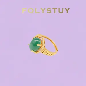 《YNZ11》Adjustable 3-Coil Snake Ring, 8mm Width, Red Accent Statement Piece