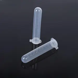 Clear Centrifuge Tube, 5 Counts Transparent Centrifuge Tube, Embroidery Felting Sewing Needles Container, Pin Needle Storage Tube, Healthcare