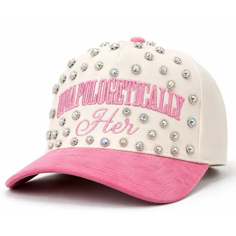 Bling Unapologetically Her Cap - Pink