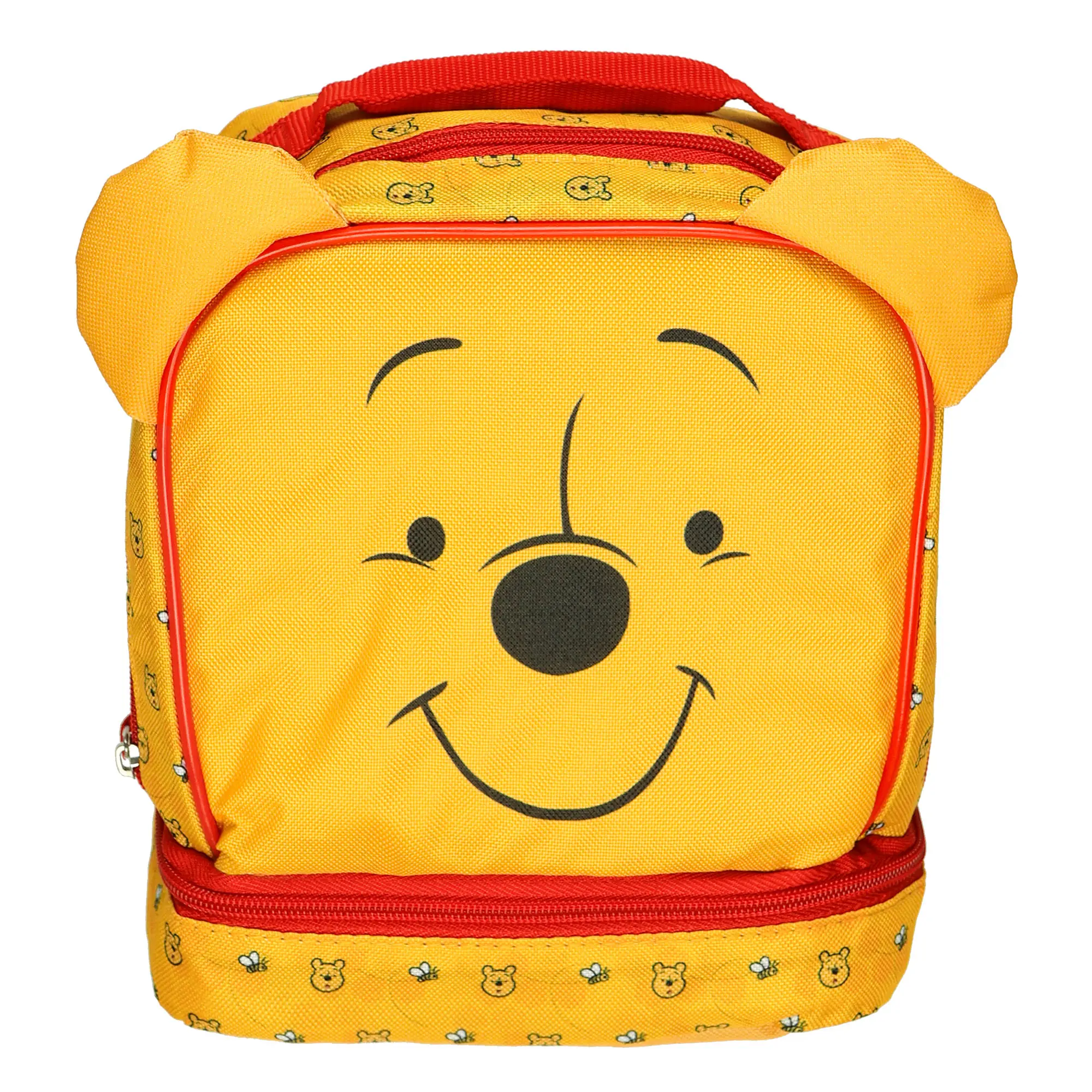 Disney Winnie The Pooh 3D Character Lunch Box 9" Insulated Dual Compartment Tote