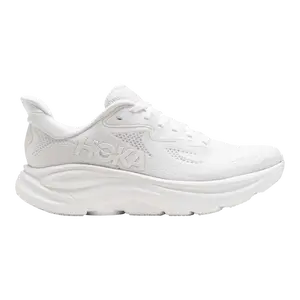 Hoka Clifton 10 Women's Running Sneakers - Triple White, All-Season Laces Closure, Ultra-Plush EVA Midsole, Breathable Mesh, Durable Outsole, Lightweight, Athletic Shoes, Sporty Running Fashion, Casual Runner Footwear, Breathable Running Shoes, Casual Run