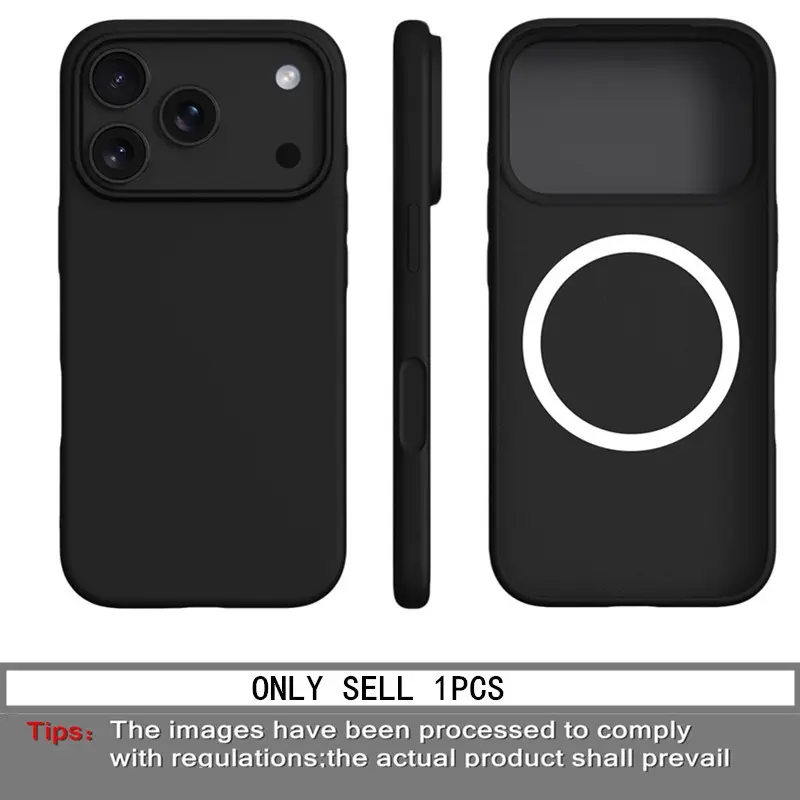 Magnetic Liquid Silicone Protective Case for iPhone 11-16 Pro Max, Full Coverage Durable Protection Shockproof Anti-Drop Design, Compatible with Magsafe Wireless Charging, Protector, Accessories