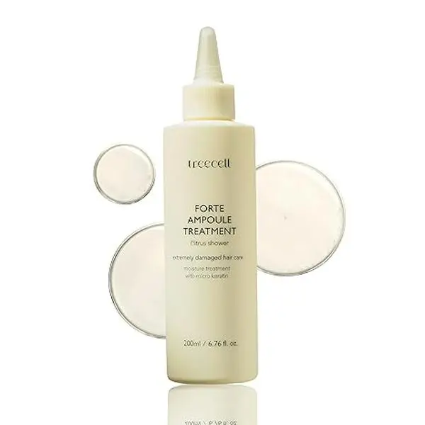 Treecell Forte Liquid Ampoule Haircare Treatment (200ml/6.76 fl. oz.) - 5-Min Deep Repair for Dry, Damaged Locks, Strengthens with Amino Acids & Proteins, Hydrates for Smooth Shine