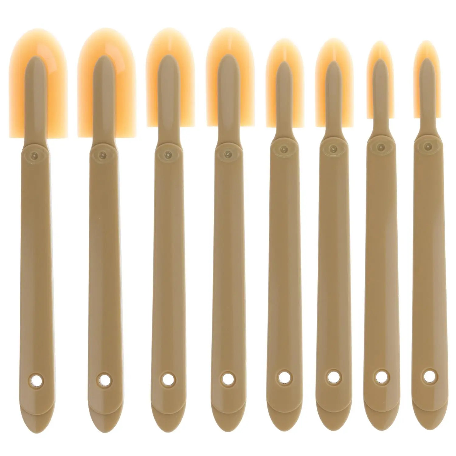 8 Pcs Caulking Tool Kit, Flexible Silicone Caulk Smoother & Finishing Spatula Set, Assorted Sizes for Corners, Seams & Joints, Non-Scratch Caulk Finisher