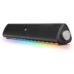 Bluetooth Computer Speakers for Desktop, 20W Stereo Sound, 3.5 mm Aux-in Connection, Wireless Battery Powered PC Speakers for Laptop, Tablet, Gaming