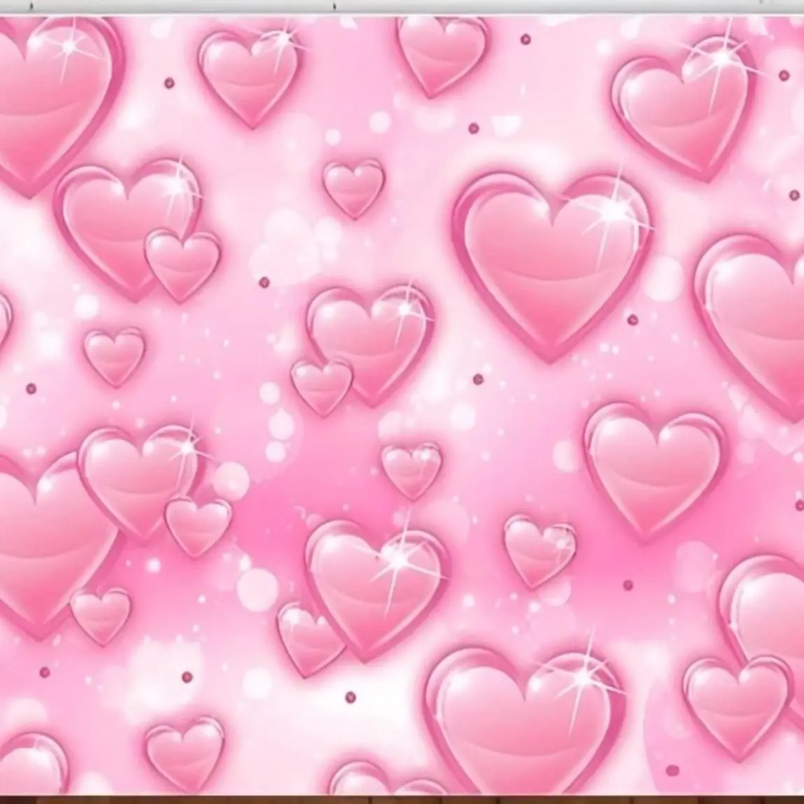 Vintage 90s Pink Heart Backdrop Tapestry - Durable Peach Light Beige Fabric, Easy to Hang with Hooks, Multi-Size Options (40x30 to 90x60 Inches) for Birthday Parties, Glamour Photoshoots, Sofa Cover & Wall Decor, Picnic Blanket