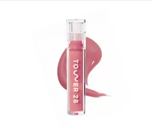 Tower 28 ShineOn Lip Gloss Jelly - Hydrating Tinted Lip Balm + Milky Gloss for Sensitive Lips - Non-Sticky + High-Shine Jelly Formula with Nourishing Oil Blend - Pistachio - Nude Pink (0.13)