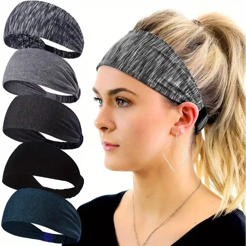 Stylish Unisex Workout Headband Sweat Absorbing Non Slip Breathable Hair Band for Men Women Perfect for Fitness Running Yoga Gym Sports Lightweight Comfortable
