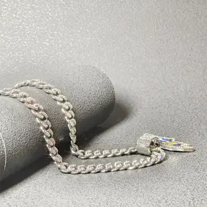 (Baltimore) Sparkling Rhinestones Cuban Necklace [B.R.] _Raven Graphic Pendant, Men's Hip-Hop Style Chain for Woman, 3pcs set Fashion Gift, Gold & Silver, A necklace that does not fade easily and is of high quality