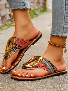 Elegant Women's Flat Sandals, Breathable PU Leather, All-Season Wear, Unique Square Toe Design, Fashion Elastic Strap Shoes, Footwear