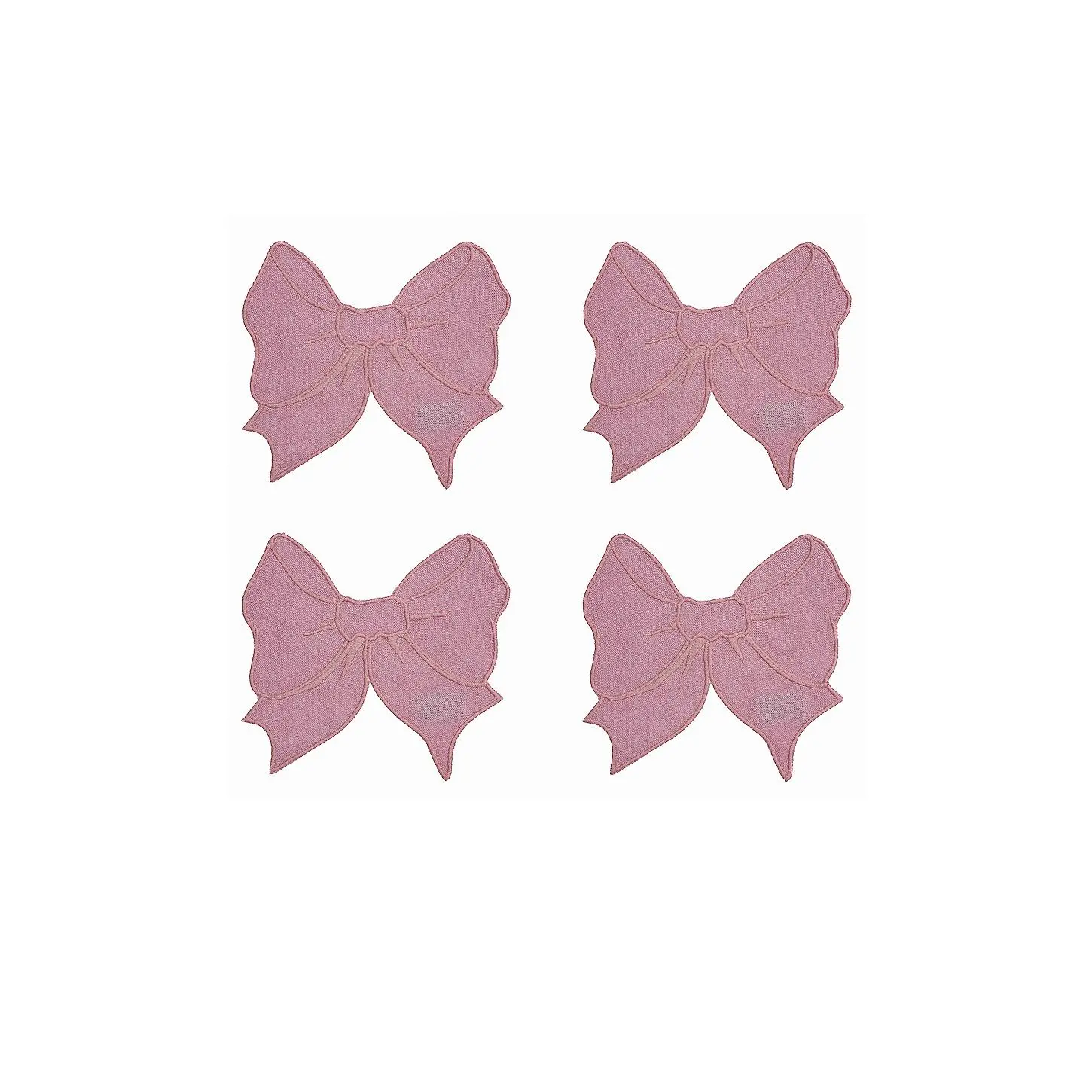 Chefanie Bow Cocktail Napkins Set Of 4 Chefanie Bow Cocktail Napkins Set Of 4