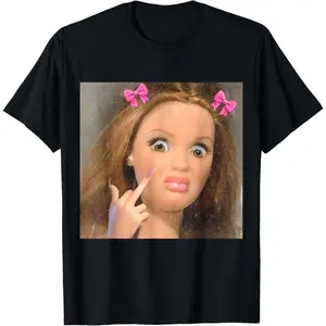 Graphic tee Funny Disgusting Doll face Meme T-Shirt
