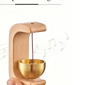 Wooden Suction Cup Wind Chime, Magnetic Hanging Entry Doorbell (1 Piece), Vintage Doorbell Decor, Home Decoration Accessories