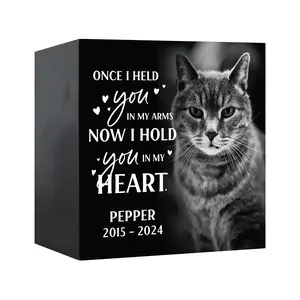 Personalized Pet Shadow Box Urn for Dog and Cat Cremation Memorial Sympathy Gift for Pet Lovers and Pet Loss Pet Bereavement Gift | Now I Hold You In My Heart