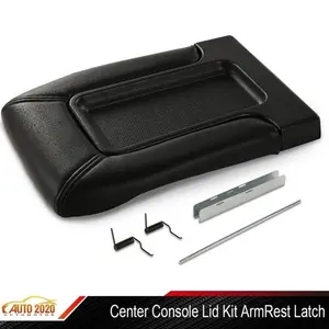 Center Console Lid Armrest Latch Fit For 2001-2006 Chevy Silverado GMC Sierra,Black
