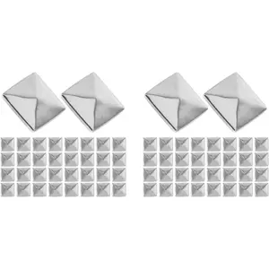 200 count Metal Studs Punk Spikes Rivet Flatback Glue on Studs  Square Studs Copper Studs Punk Studs  Pyramid Spike Studs Shoes Studs DIY Materal Clothing Tower Shape