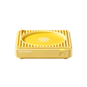 BUYDEEM Heated Coaster for Coffee and Tea - Yellow OA2001