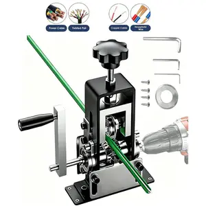 Heavy Duty Wire Stripping Machine, Manual & Drill Powered Cable Stripping Tool with Adjustable Blade, Solid Metal Copper Wire Peeler for Scrap Recovery, Cable Stripping Machine, Wire Stripping Tool