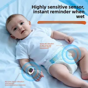 Langkes Advanced Wireless Bedwetting Alarm for Children and Elderly with Vibration Alert Colorful Lights Anti Lost Wristband Style Wetness Sensor and Reminder