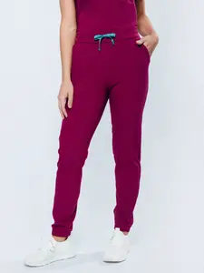 Clover Jogger Women's Maroon Scrub Pants