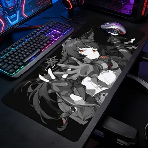 Anime Character Large-Sized Gaming Mouse Pad, Character Desktop Protection Pad, Anti-Slip Rubber Lock Edge High-Definition Printing, Suitable For Computers, Laptops, Offices, Homes, Schools, Great Gift For Family And Friends
