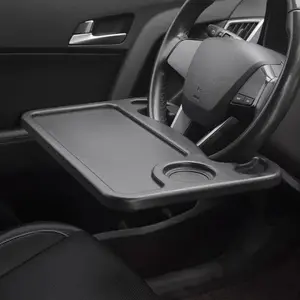 Portable Steering Wheel Laptop Desk for Car - In-Car Laptop Stand & Tablet Table - Ideal for Eating, Writing, and Other Activities - Solves Mealtime Problems - Convenient and Easy to Use