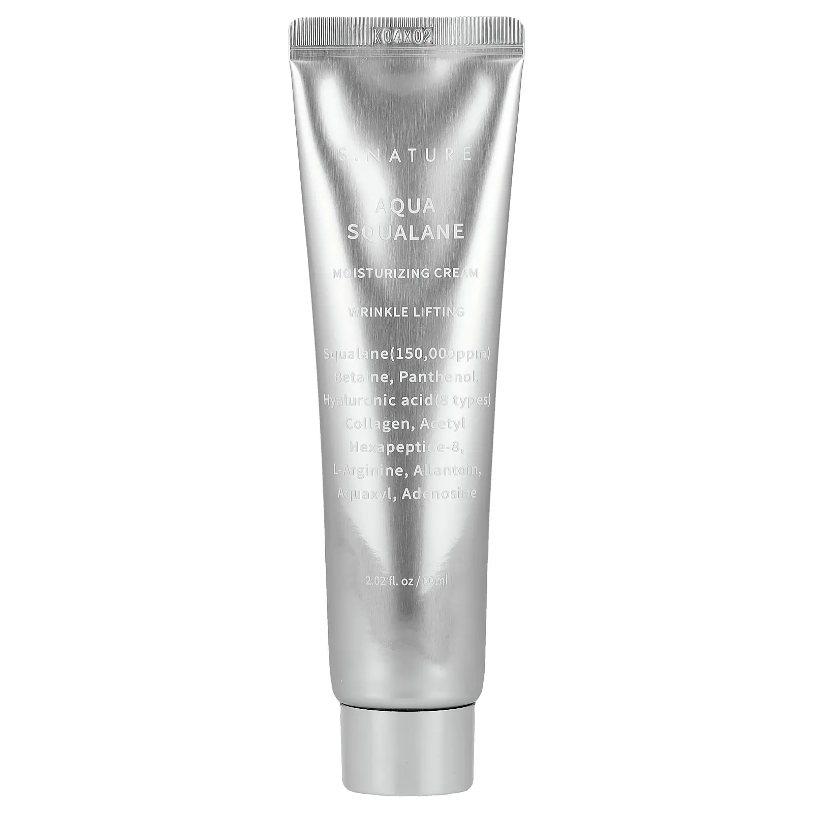 S.NATURE Aqua Squalane Moisturizing Cream, 2.02 fl oz (60 ml)