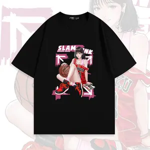Slam Dunk Haruko Akagi Shohoku Jersey T-Shirt | Oversized Heavyweight Cotton Unisex Streetwear, Classic 90s Basketball Anime Design, Father's Day Gift for Retro Anime Fans