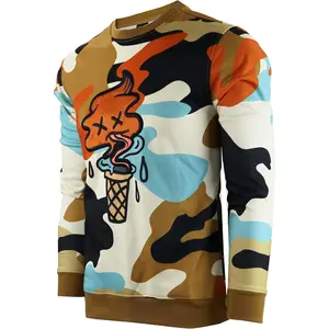 SCREENSHOTBRAND Mens Urban Hip Hop Premium Fleece - Pullover Active Urbanwear Street Fashion Crew Neck Sweatshirt SCREENSHOT