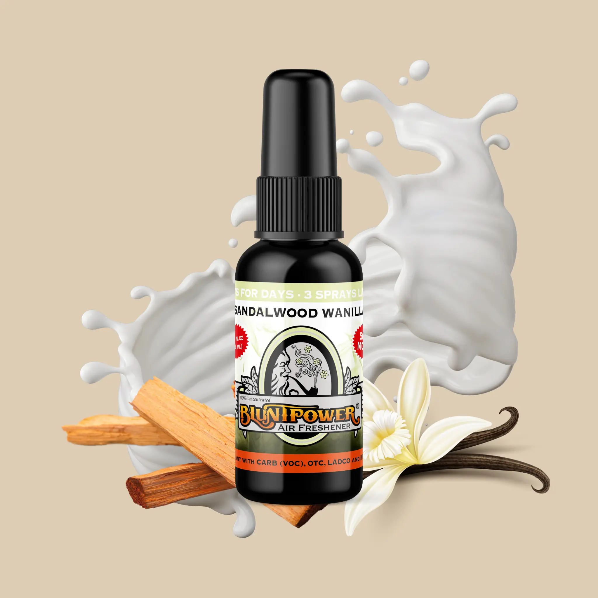 Sandalwood & Vanilla Air Freshener Spray Aroma Fragrance