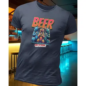 Beer Time To Drink T-Shirt Cotton Menswear
