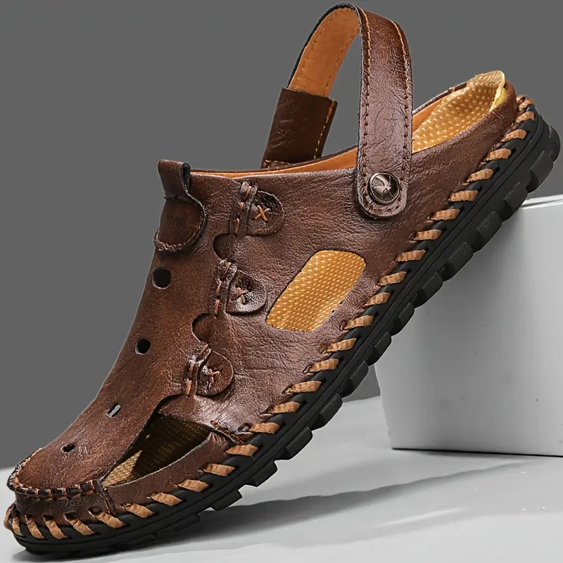 Men'S Sandals for Men Men'S Black Brown Grey Size Summer Flip Flops Slippers Shoes Male Hiking Shoe Man Casual