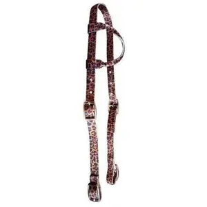 Cheetah Print Design Nylon One Ear Headstall