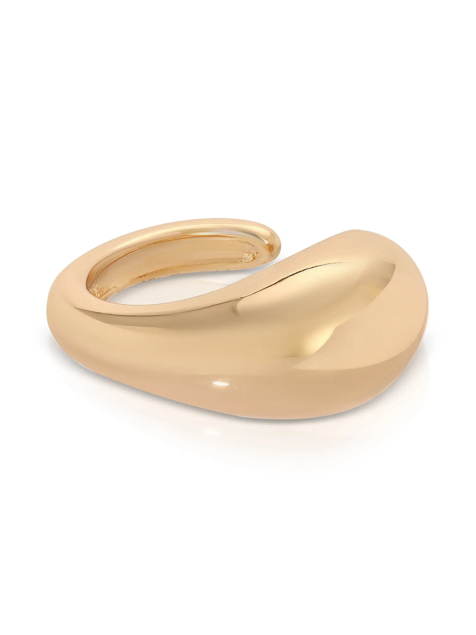 Ettika Teardrop Ear Cuff 18k Gold Plated Brass 0.7" with 0.44" Inner Opening Elegant Jewelry Accessory Tear Drop Earring Teardropearrings
