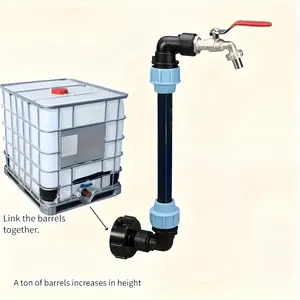 Universal IBC Tote Adapter Set, Durable & Rustproof Water Tank Adapter Set, Garden Watering & Irrigation Supplies for Home Garden, Garden Hose Connector