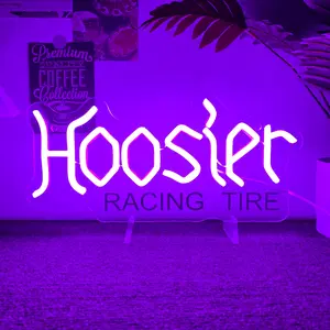 1pc Hoosier Racing Tire neon sign Pre-punched holes for easy hanging, suitable for bars, bedrooms, bathrooms, parties, concert halls.