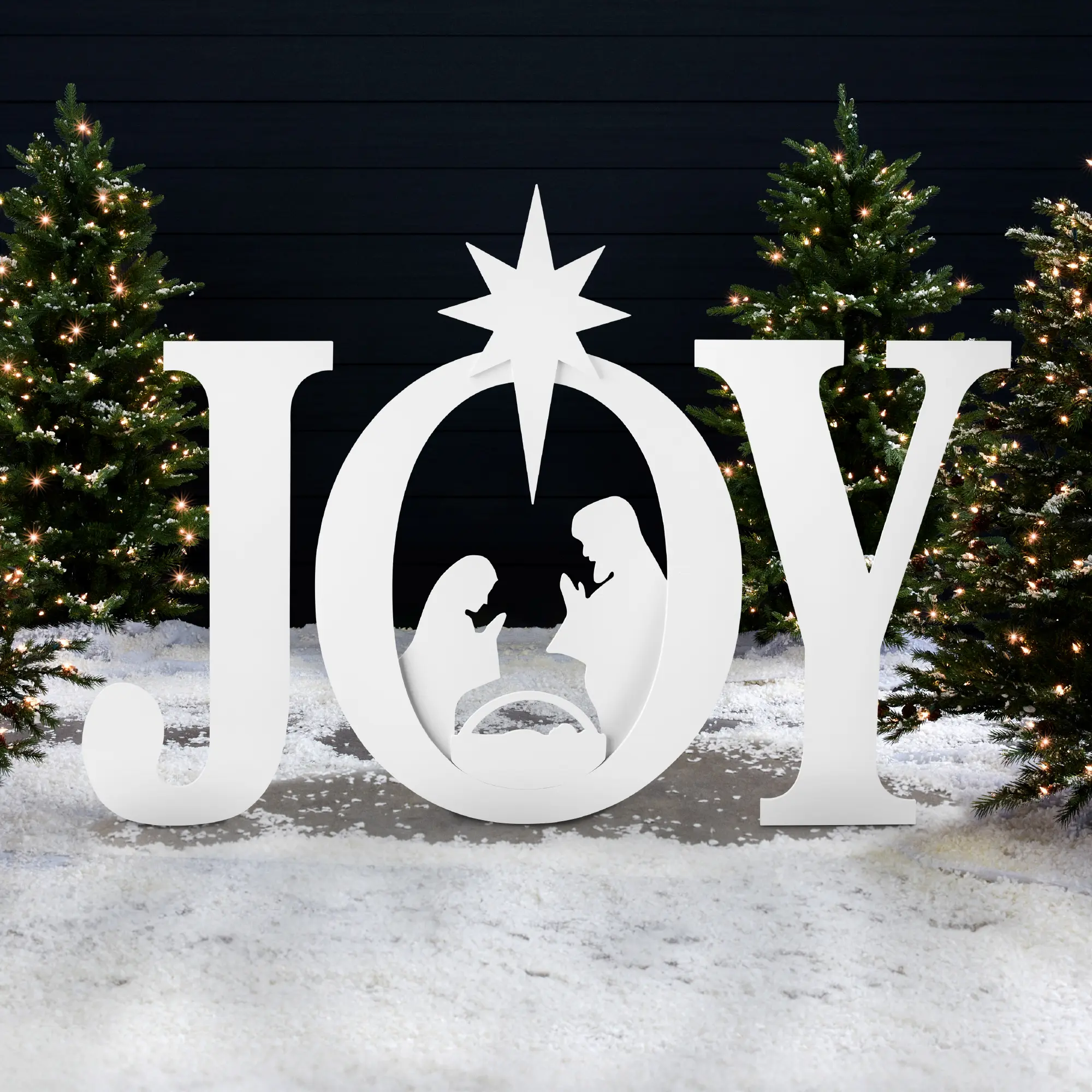 Best Choice Products 46in Outdoor JOY Christmas Nativity Decoration w/ Weather Resistant PVC, Ground Stakes Best Choice Products 46in Outdoor JOY Christmas Nativity Decoration w/ Weather Resistant PVC, Ground Stakes