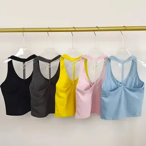 Women's V-Neck T-Strap Sports Bra