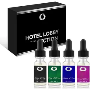 4-pk Hotel Diffuser Oil, Hotel Lobby Collection (15 Ml) Hotel , Waterless Essential Oil Diffuser Refills, Essential Oils for Diffusers for , Hotel  Oil  Essentials