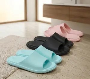 Slippers for Women Non Slip Cushioned Thick Sole Slides Quick Drying Bathroom Sandals