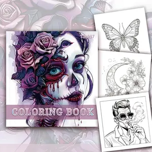 Coloring Book, 1 Count 30 Pages Adult Decompression Coloring Book, DIY Painting Supplies for Teenager, Teenager, Adult