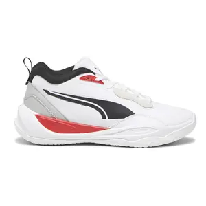 PUMA Men's Playmaker Pro Plus Basketball Sneakers - White, Male Athletic Footwear