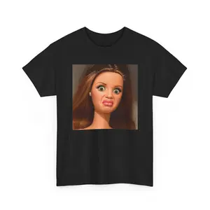 Disgusted FACE Meme Doll Babe Shirt | Retro Doll Portrait Tee, Parody Tee, Meme Shirt, Disgusted Faces