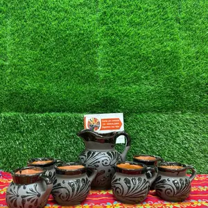 Engove Milk Jug Relieve color Negro Set. (Cielito Lindo).