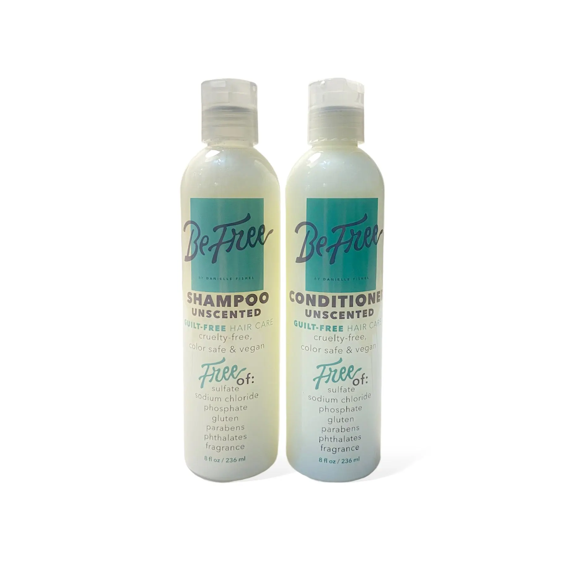 Be Free Unscented 8oz Shampoo and Conditioner Combo