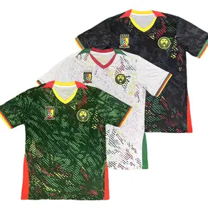 Fan version For men 2026 Football Jersey Match Football Jersey Training Football Jersey Special edition Football Jersey/ Cameroon Green White Black Home Away Soccer Jersey /Short Sleeve Quick-drying Breathable Stretchy Cheap Top