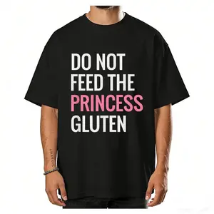 100% Cotton Funny Gluten Free Design Gluten Free Princess Designs T-Shirt