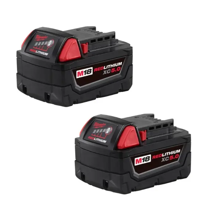 Milwaukee M18 XC5.0 18V Extended Capacity Battery Pack 48-11-1850 - 1 or 2 Pack
